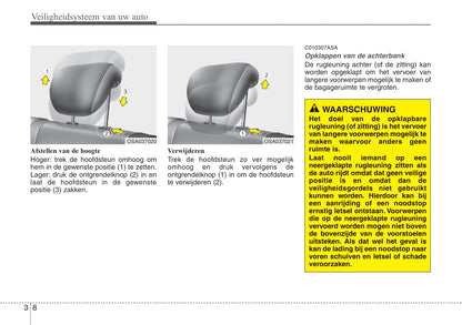 2008-2009 Kia Picanto Owner's Manual | Dutch