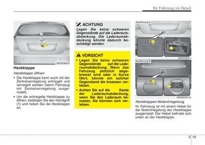 2007-2008 Kia Cee'd Owner's Manual | German