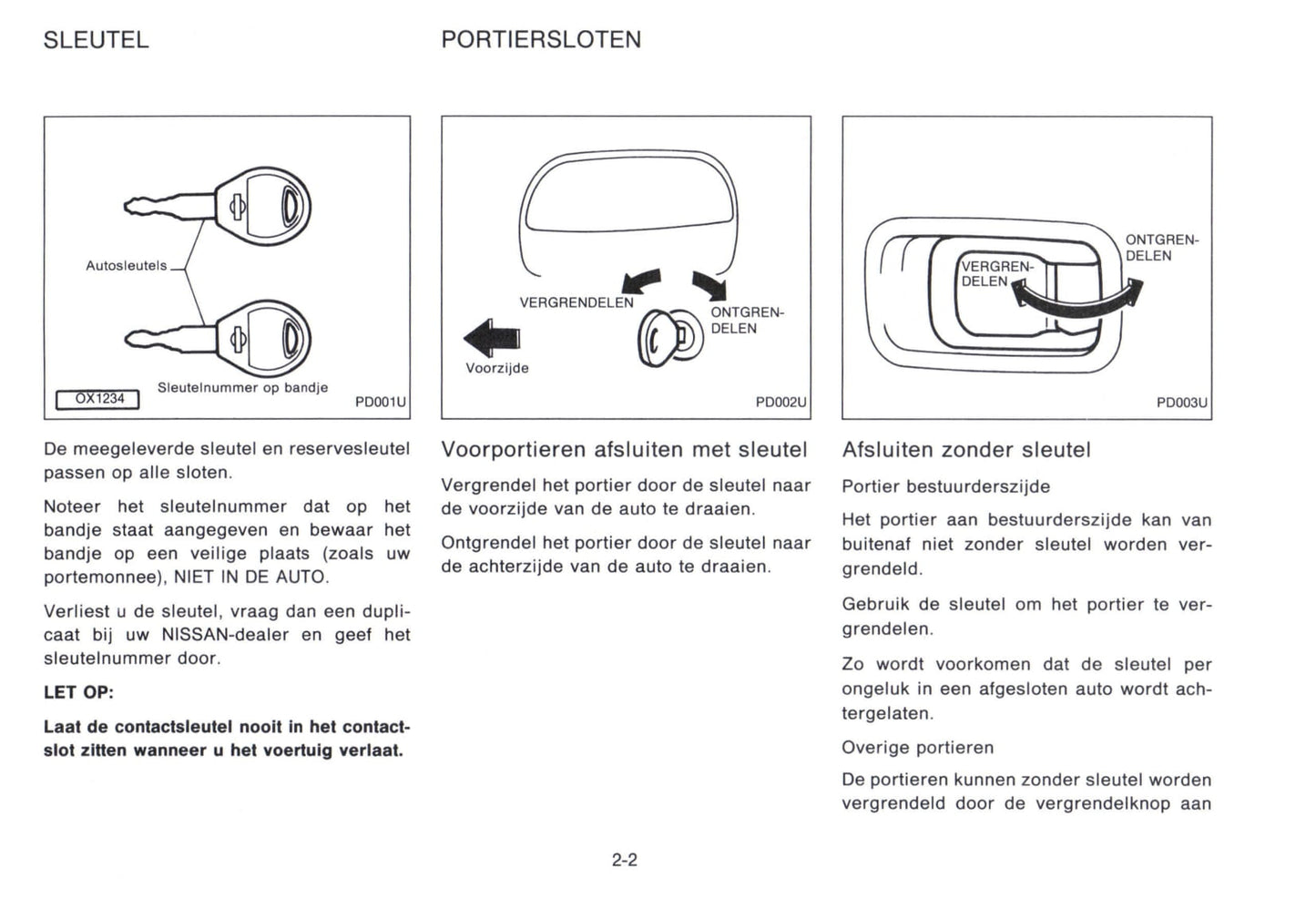 1992-1998 Nissan Micra Manuel du propriétaire | Néerlandais