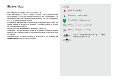 2020-2022 Citroën C3 Gebruikershandleiding | Spaans