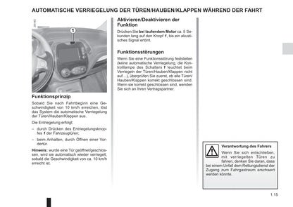 2015-2017 Renault Captur Owner's Manual | German