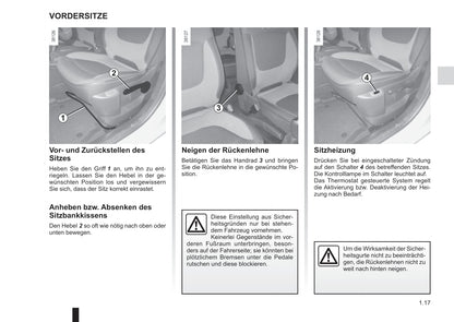 2015-2017 Renault Captur Owner's Manual | German