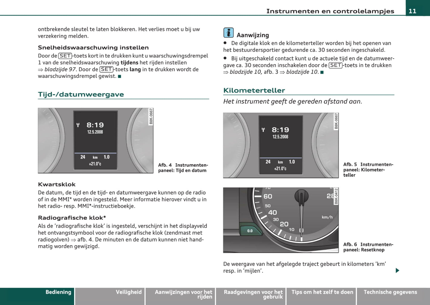 2007-2011 Audi A4 Manuel du propriétaire | Néerlandais