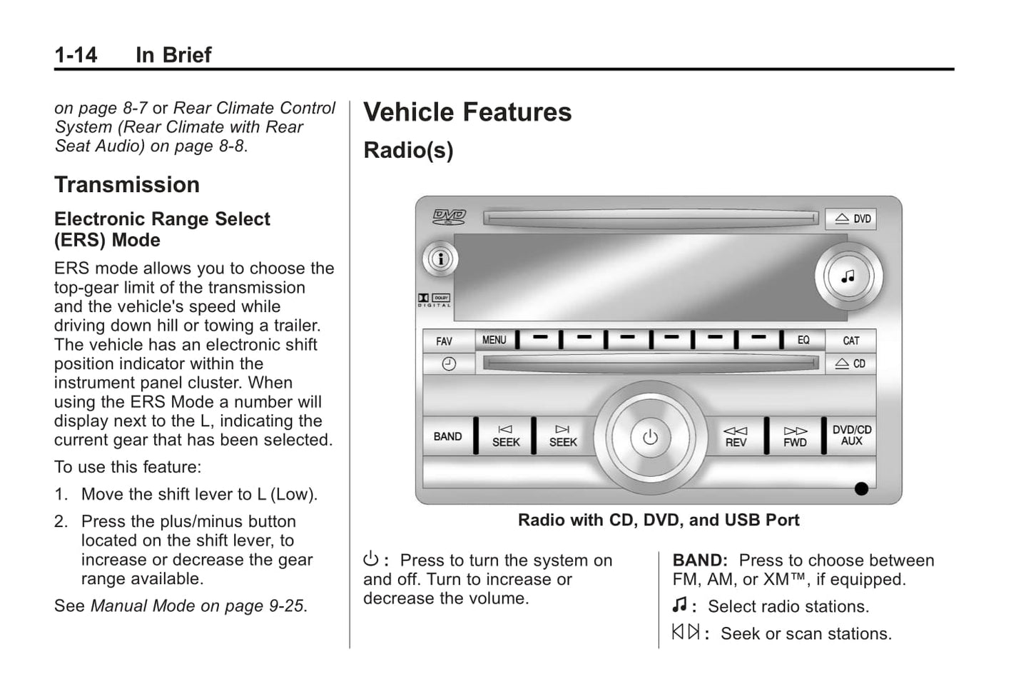 2011 Buick Enclave Bedienungsanleitung | Englisch