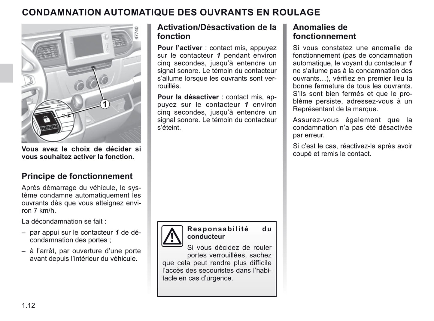 2020-2021 Renault Master Owner's Manual | French