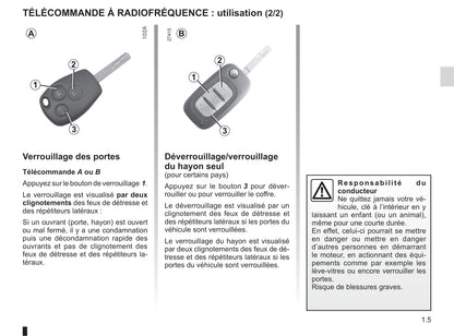 2012-2013 Renault Modus/Grand Modus Owner's Manual | French