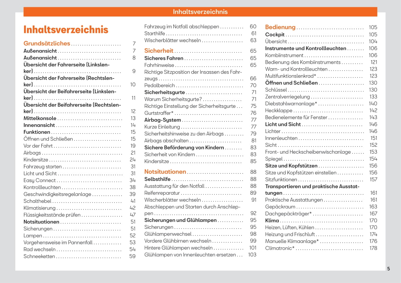 2017-2020 Seat Arona Bedienungsanleitung | Deutsch