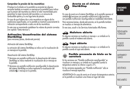 2008-2014 Alfa Romeo MiTo Owner's Manual | Spanish