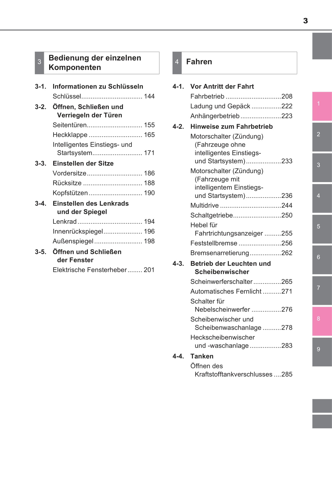 2016-2018 Toyota C-HR Owner's Manual | German