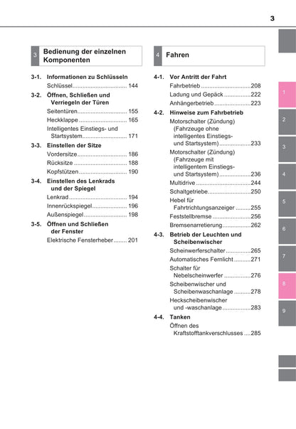 2016-2018 Toyota C-HR Owner's Manual | German