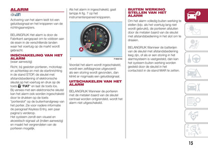 2015-2016 Fiat 500X Gebruikershandleiding | Nederlands