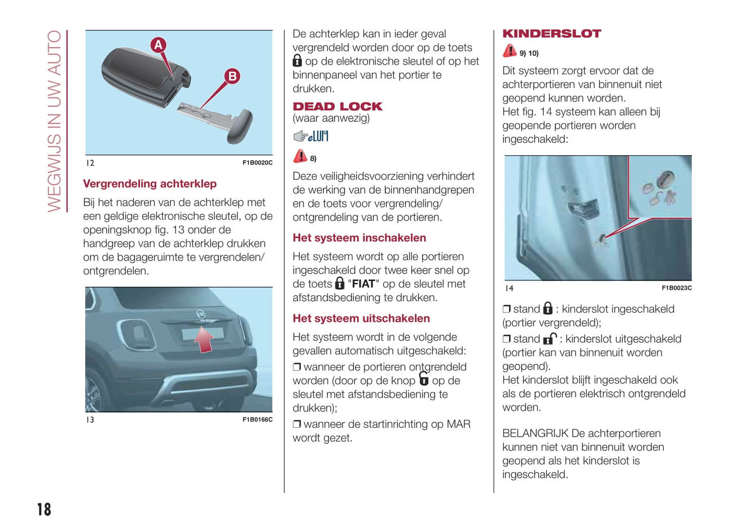 2015-2016 Fiat 500X Gebruikershandleiding | Nederlands