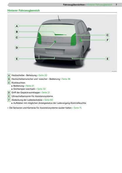 2019-2020 Skoda Citigo Bedienungsanleitung | Deutsch