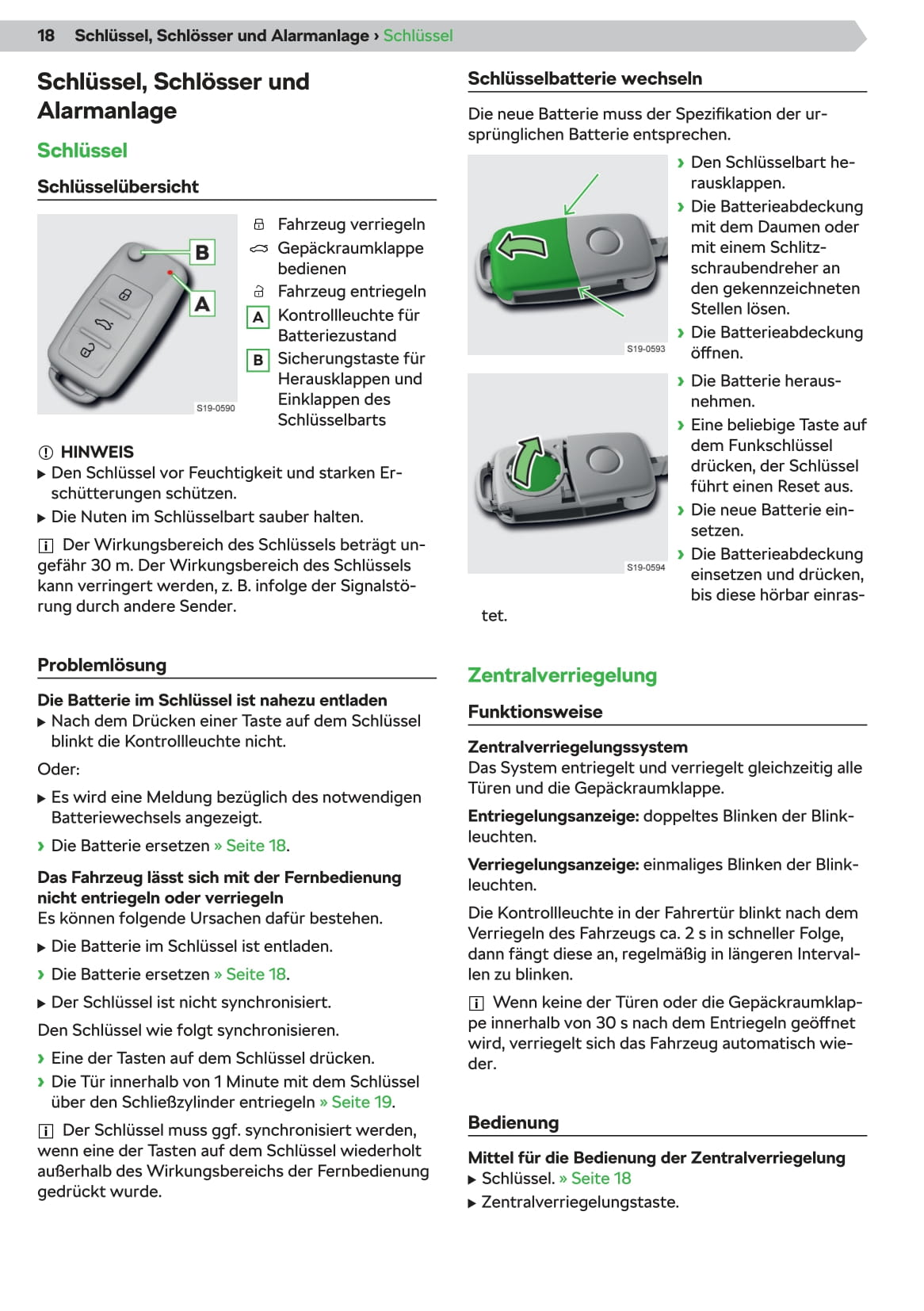 2019-2020 Skoda Citigo Bedienungsanleitung | Deutsch