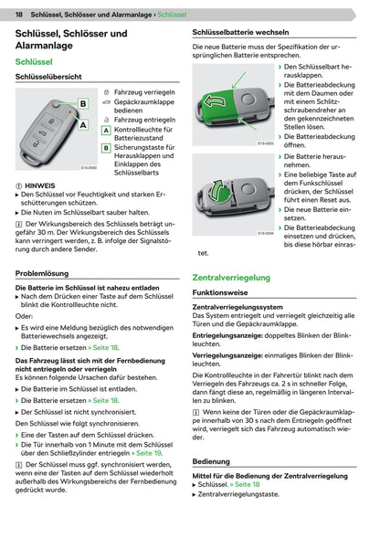 2019-2020 Skoda Citigo Bedienungsanleitung | Deutsch