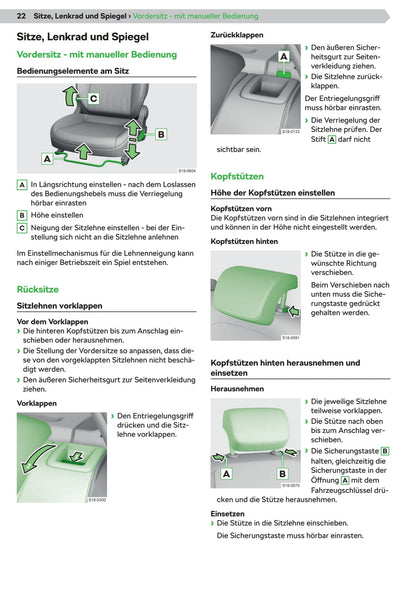 2019-2020 Skoda Citigo Bedienungsanleitung | Deutsch