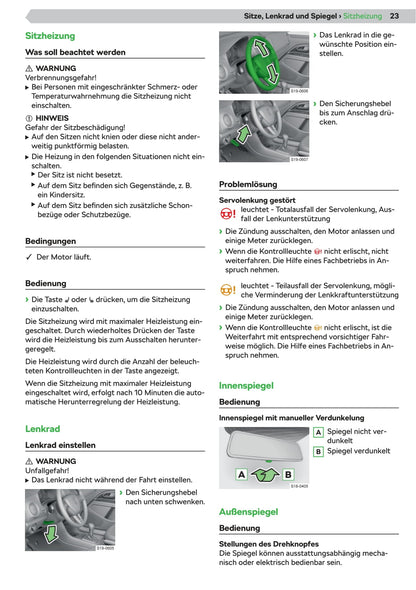 2019-2020 Skoda Citigo Bedienungsanleitung | Deutsch