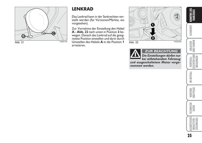 2008-2016 Abarth 500 Owner's Manual | German