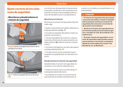 2019-2020 Seat Ibiza Owner's Manual | Spanish