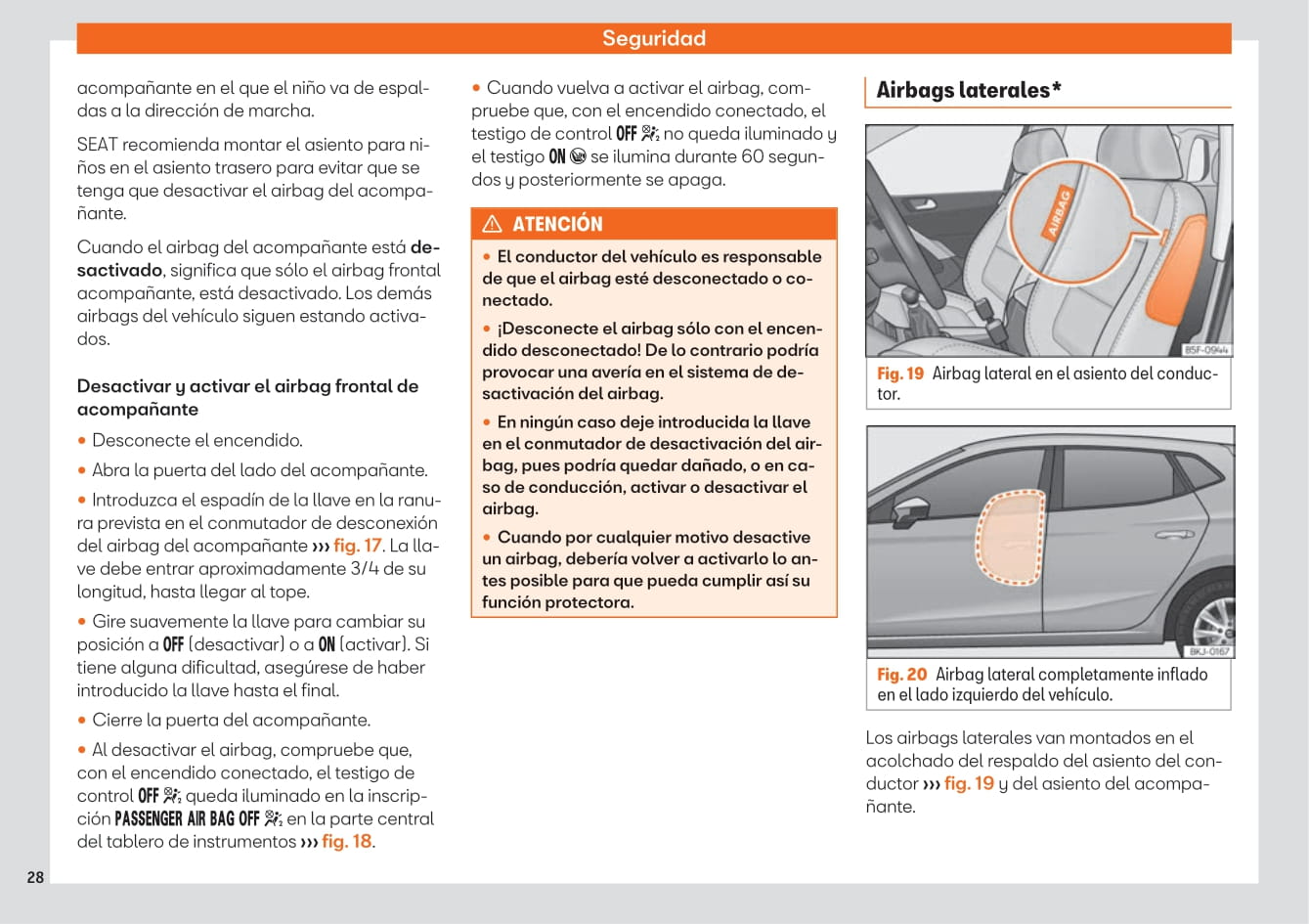 2019-2020 Seat Ibiza Owner's Manual | Spanish