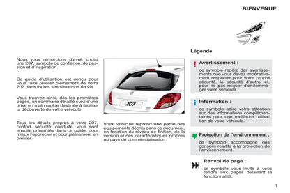 2011-2014 Peugeot 207/207 SW Bedienungsanleitung | Französisch