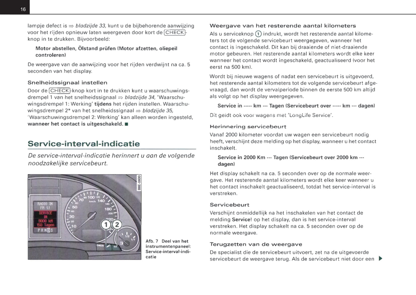 2004-2007 Audi A4 Owner's Manual | Dutch