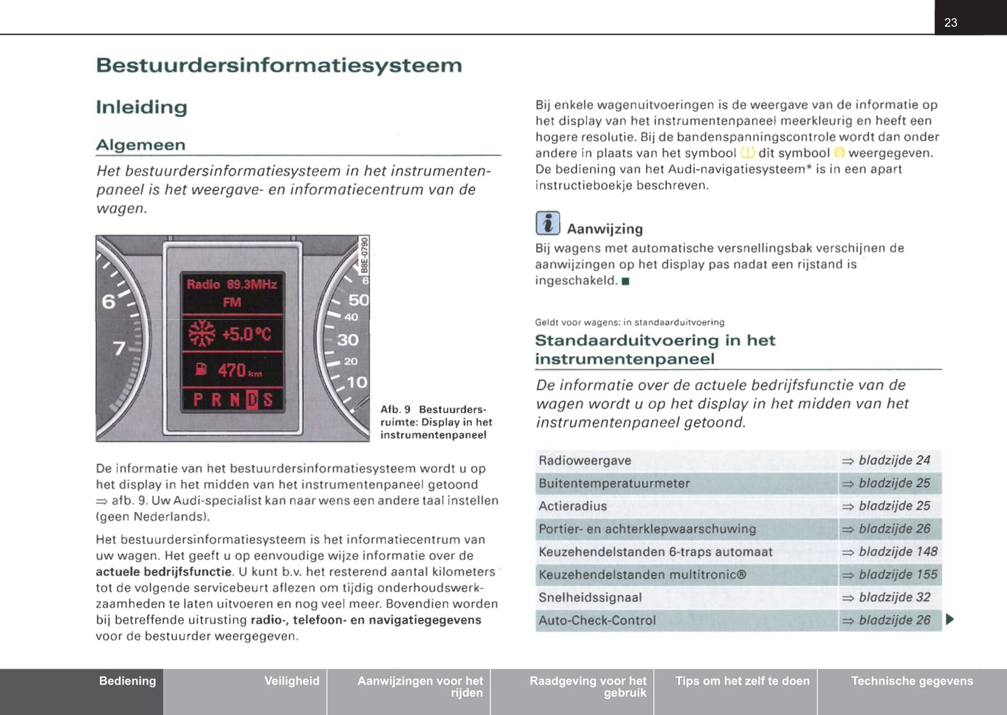 2004-2007 Audi A4 Owner's Manual | Dutch