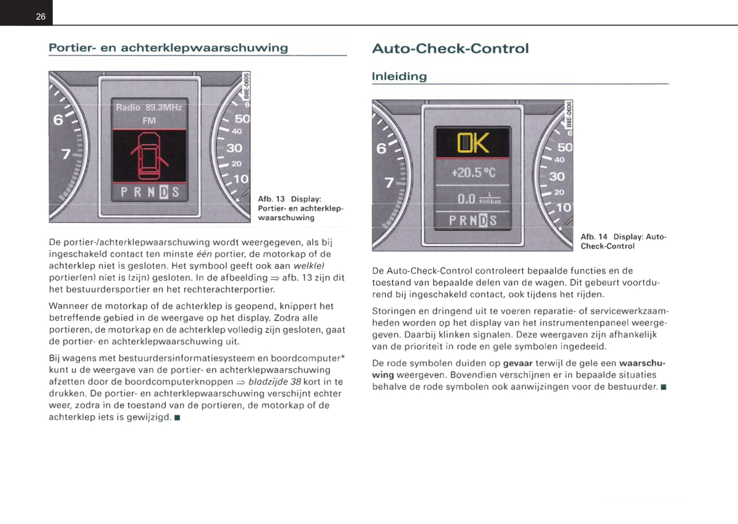 2004-2007 Audi A4 Owner's Manual | Dutch