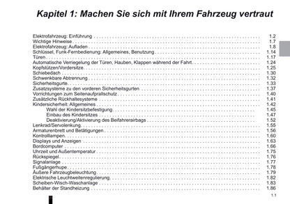 2012-2013 Renault Kangoo Z.E. Owner's Manual | German