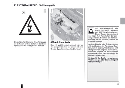 2012-2013 Renault Kangoo Z.E. Owner's Manual | German