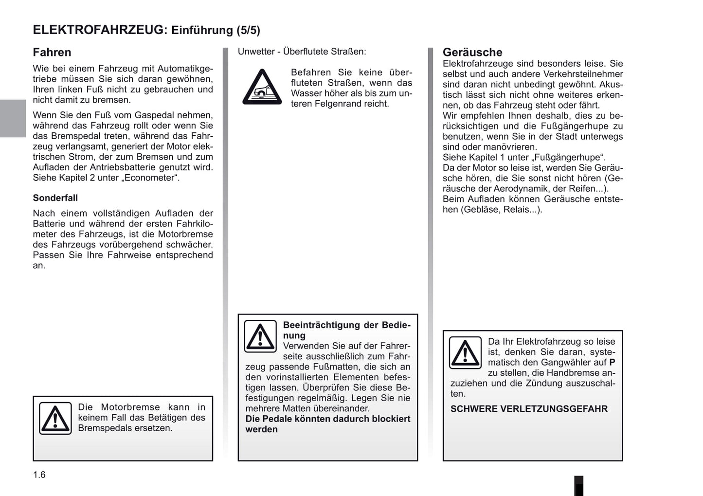 2012-2013 Renault Kangoo Z.E. Owner's Manual | German