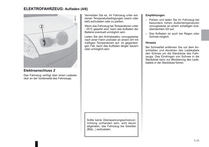 2012-2013 Renault Kangoo Z.E. Owner's Manual | German