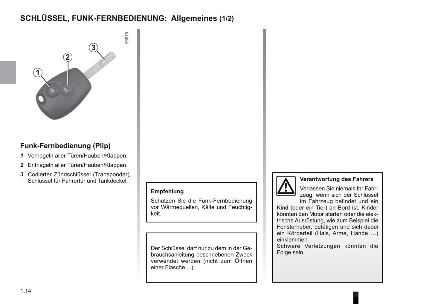 2012-2013 Renault Kangoo Z.E. Owner's Manual | German