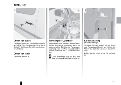 2012-2013 Renault Kangoo Z.E. Owner's Manual | German