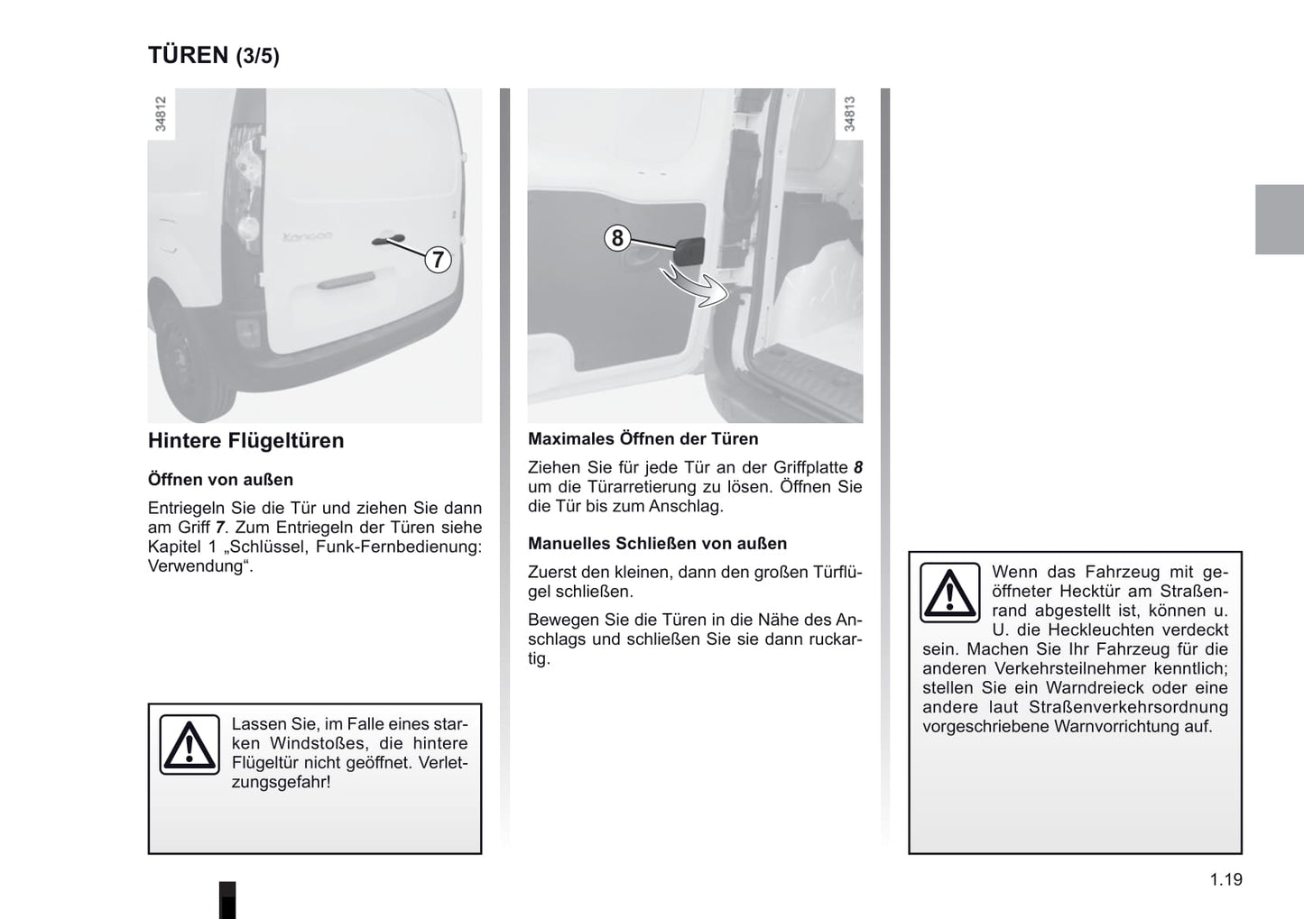 2012-2013 Renault Kangoo Z.E. Owner's Manual | German