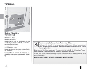 2012-2013 Renault Kangoo Z.E. Owner's Manual | German