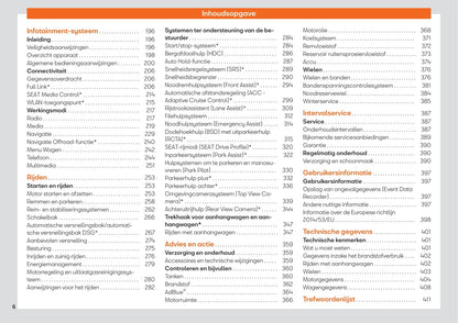 2018-2019 Seat Ateca Owner's Manual | Dutch