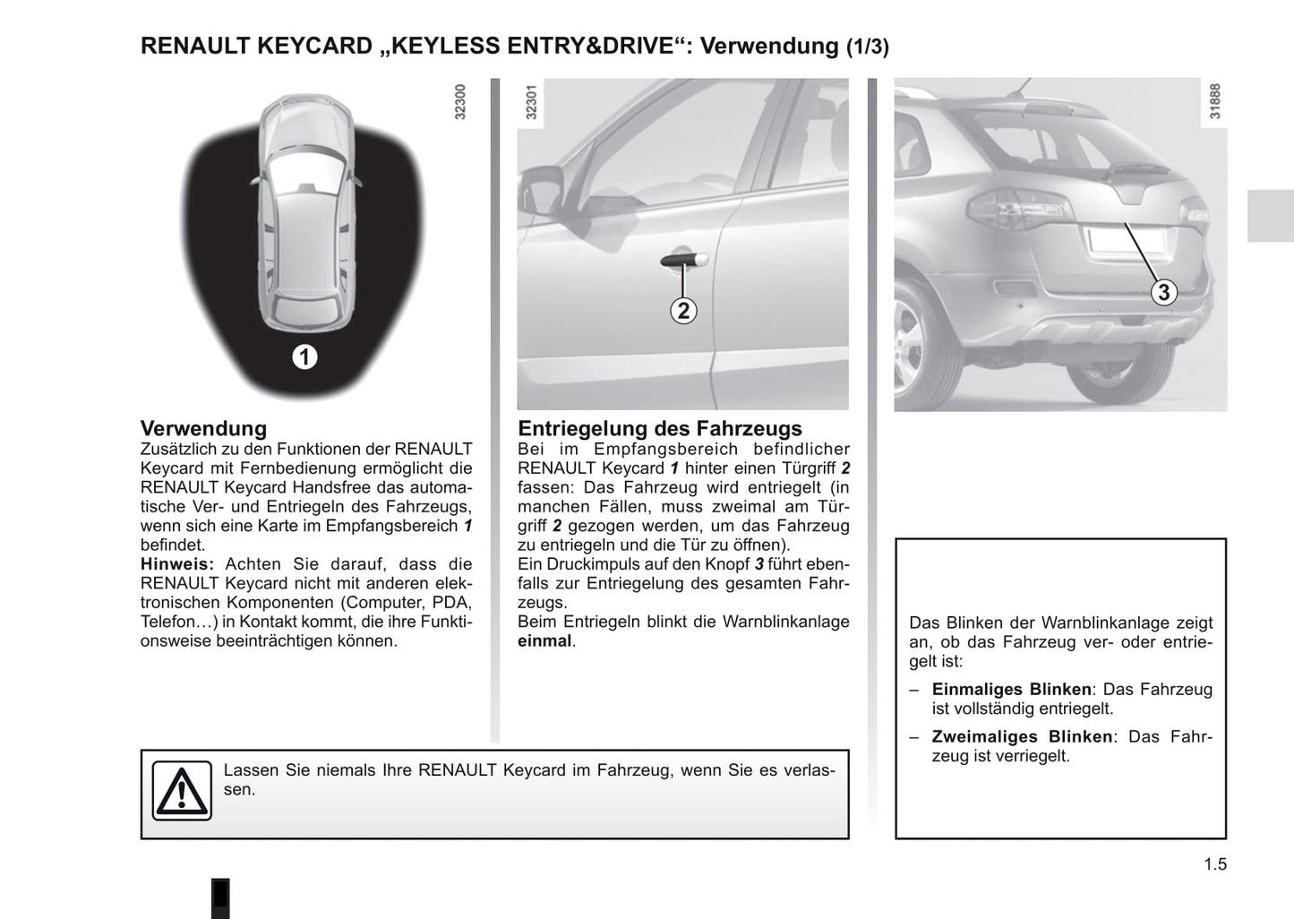 2012-2013 Renault Koleos Owner's Manual | German