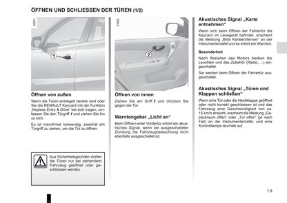 2012-2013 Renault Koleos Owner's Manual | German