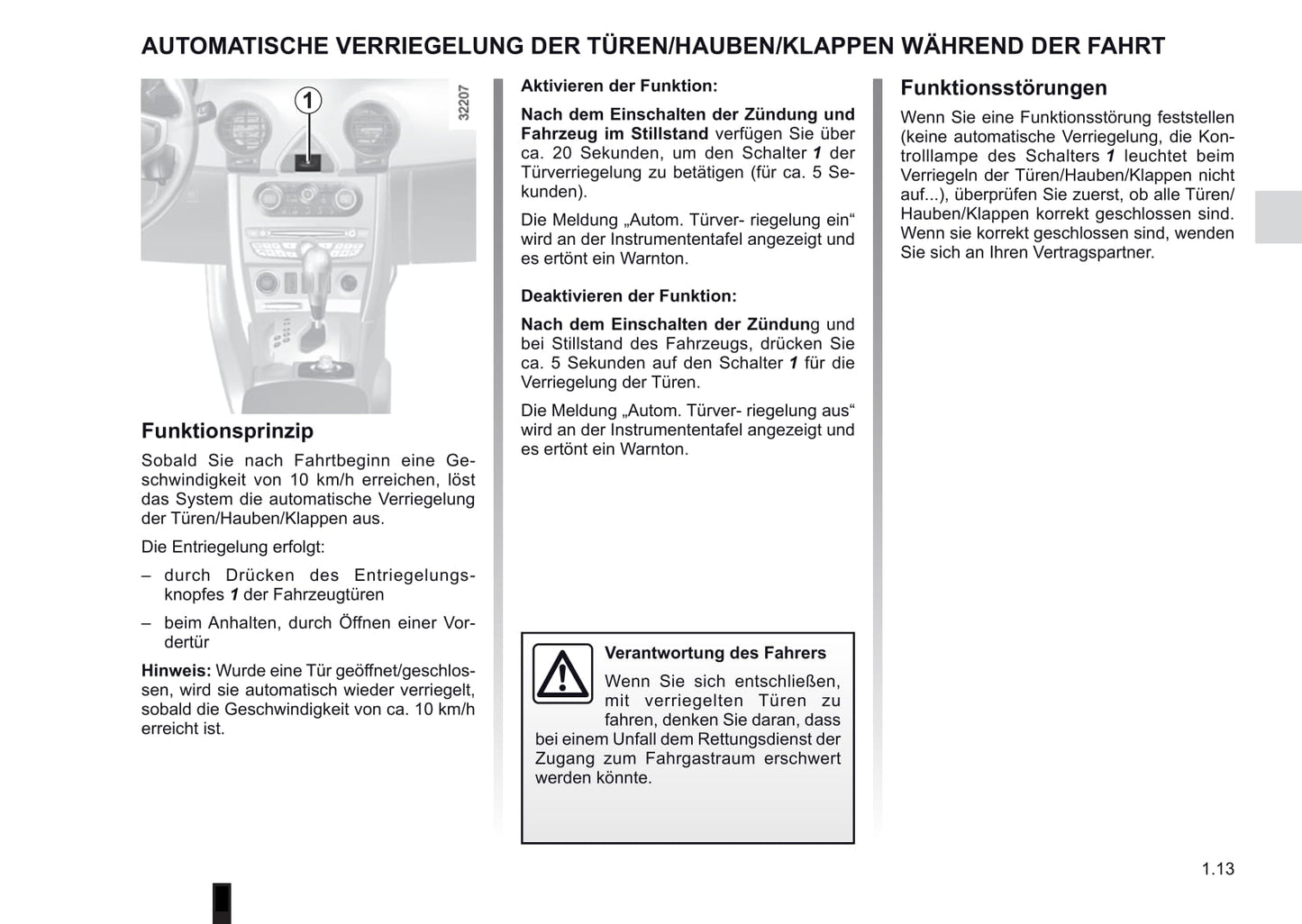 2012-2013 Renault Koleos Owner's Manual | German