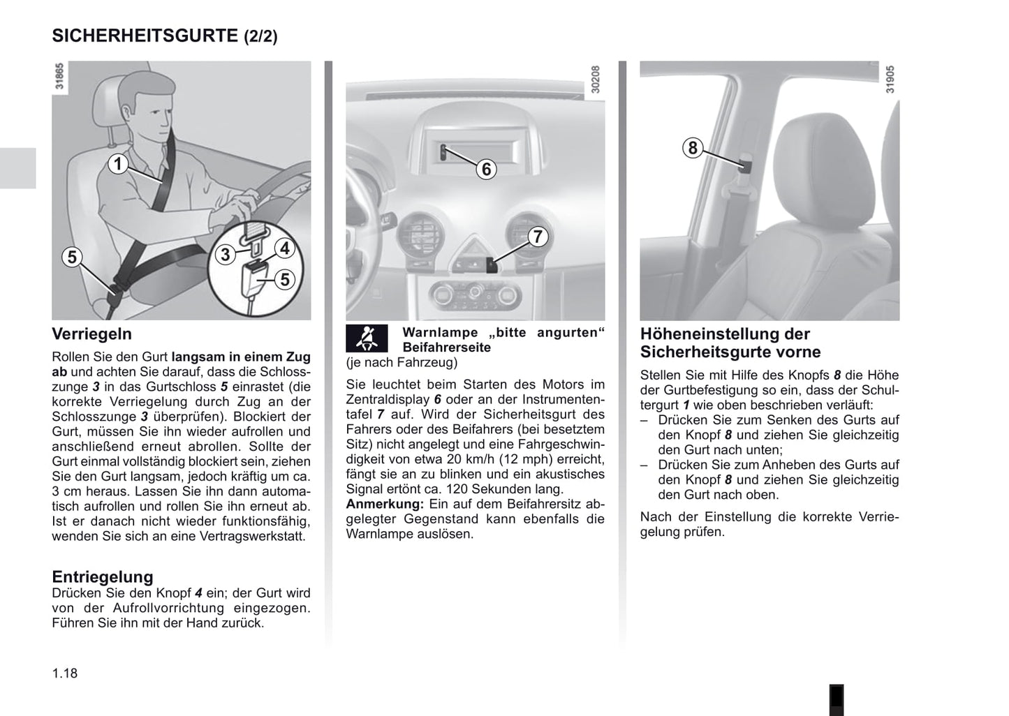 2012-2013 Renault Koleos Owner's Manual | German