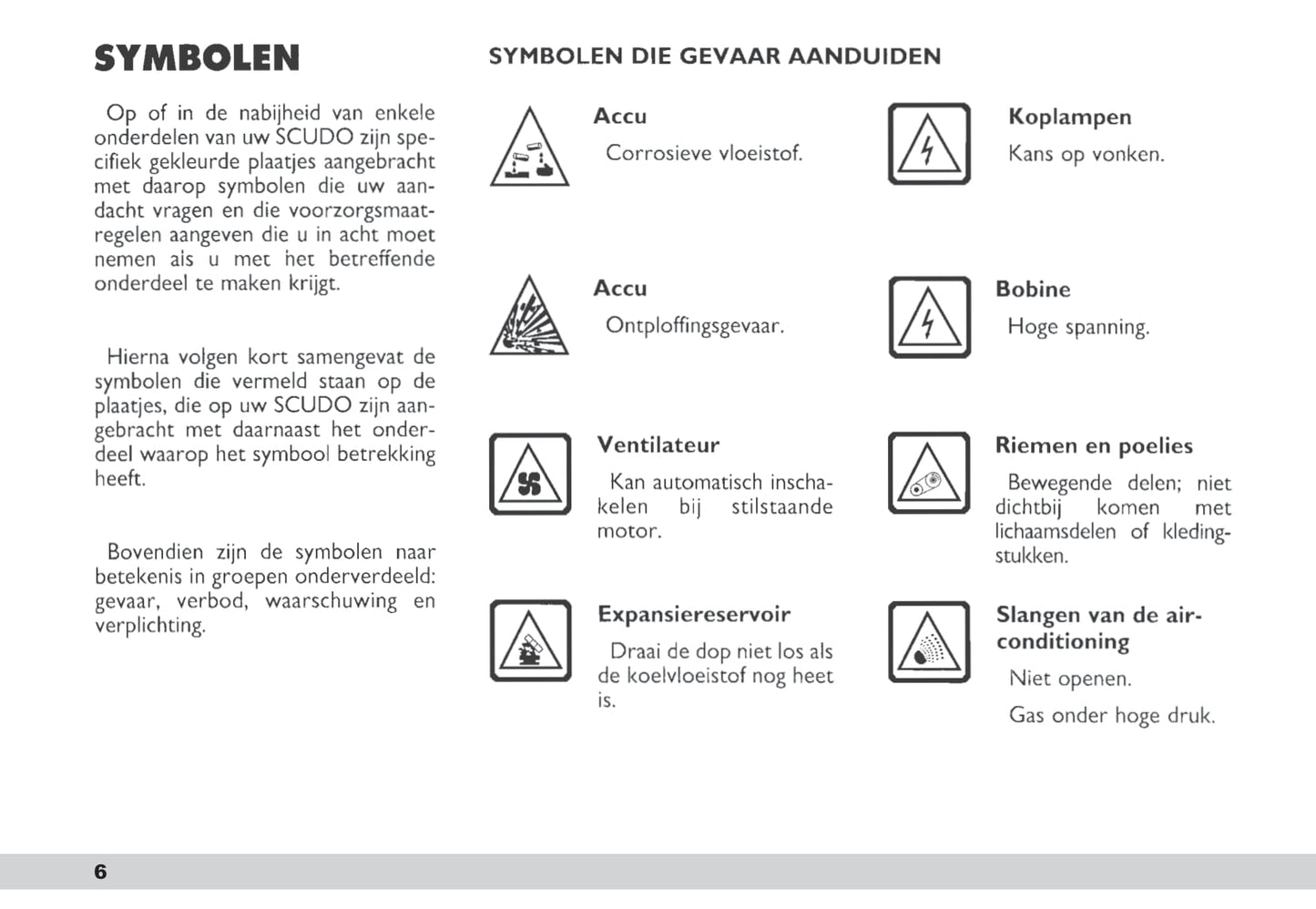 2003-2004 Fiat Scudo Gebruikershandleiding | Nederlands