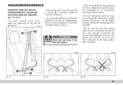 2003-2004 Fiat Scudo Gebruikershandleiding | Nederlands