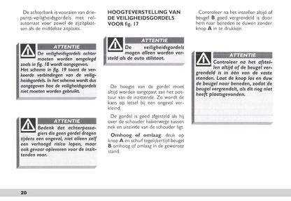 2003-2004 Fiat Scudo Gebruikershandleiding | Nederlands