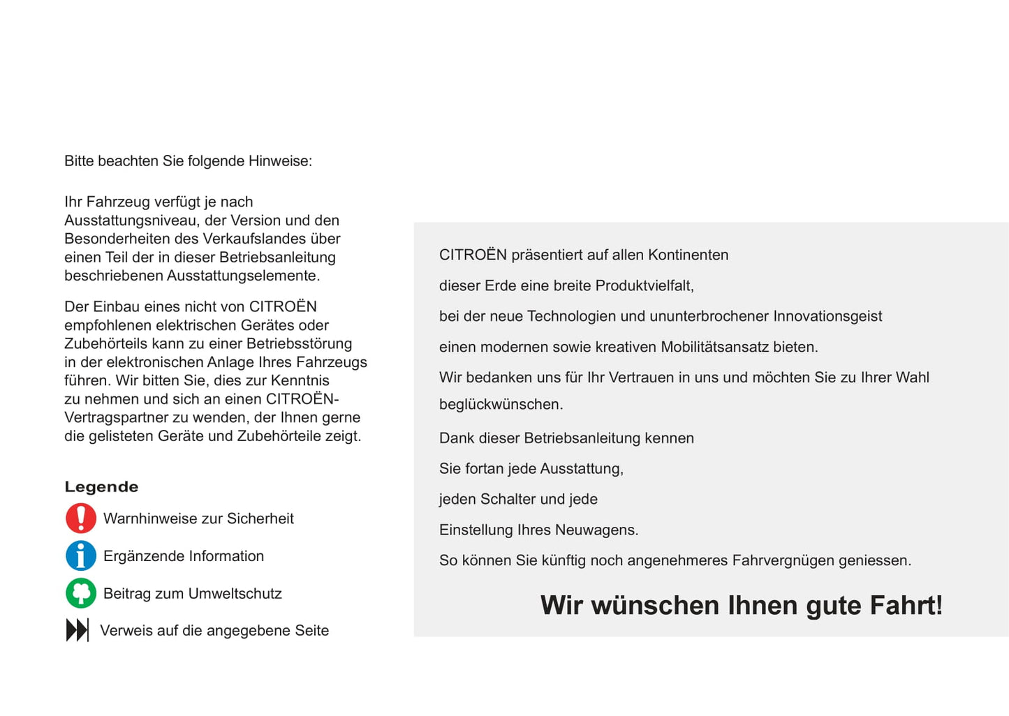 2011-2012 Citroën C3 Picasso Owner's Manual | German