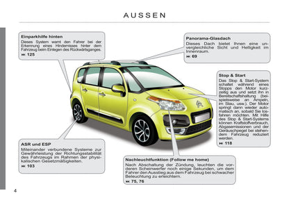 2011-2012 Citroën C3 Picasso Owner's Manual | German