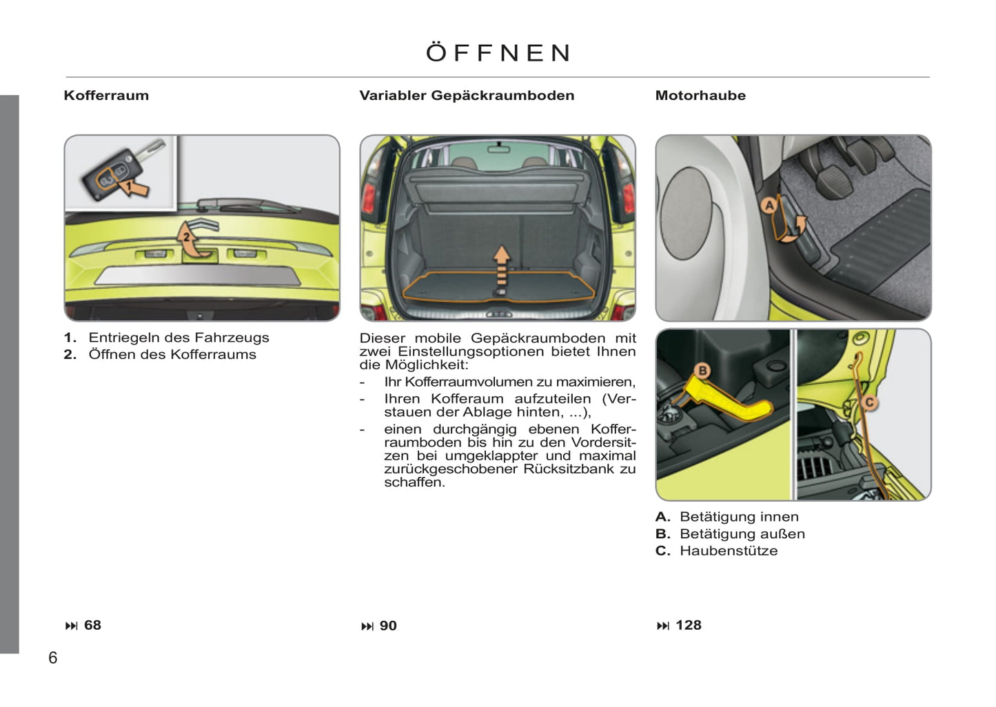 2011-2012 Citroën C3 Picasso Owner's Manual | German