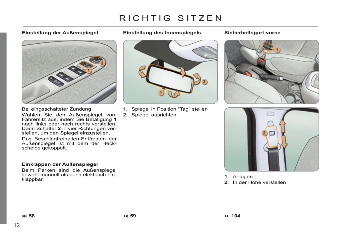 2011-2012 Citroën C3 Picasso Owner's Manual | German