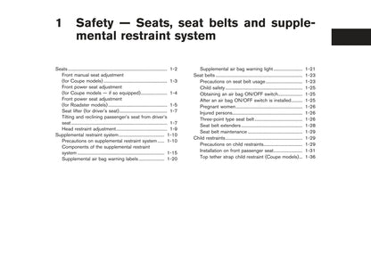 2003-2006 Nissan 350Z Bedienungsanleitung | Englisch