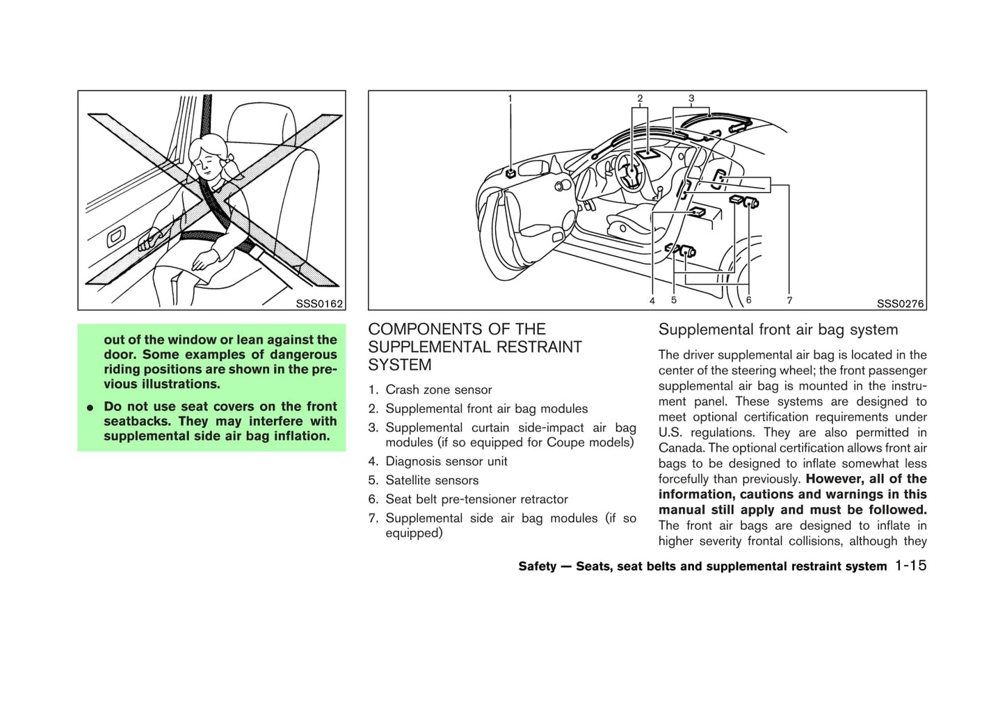 2003-2006 Nissan 350Z Bedienungsanleitung | Englisch